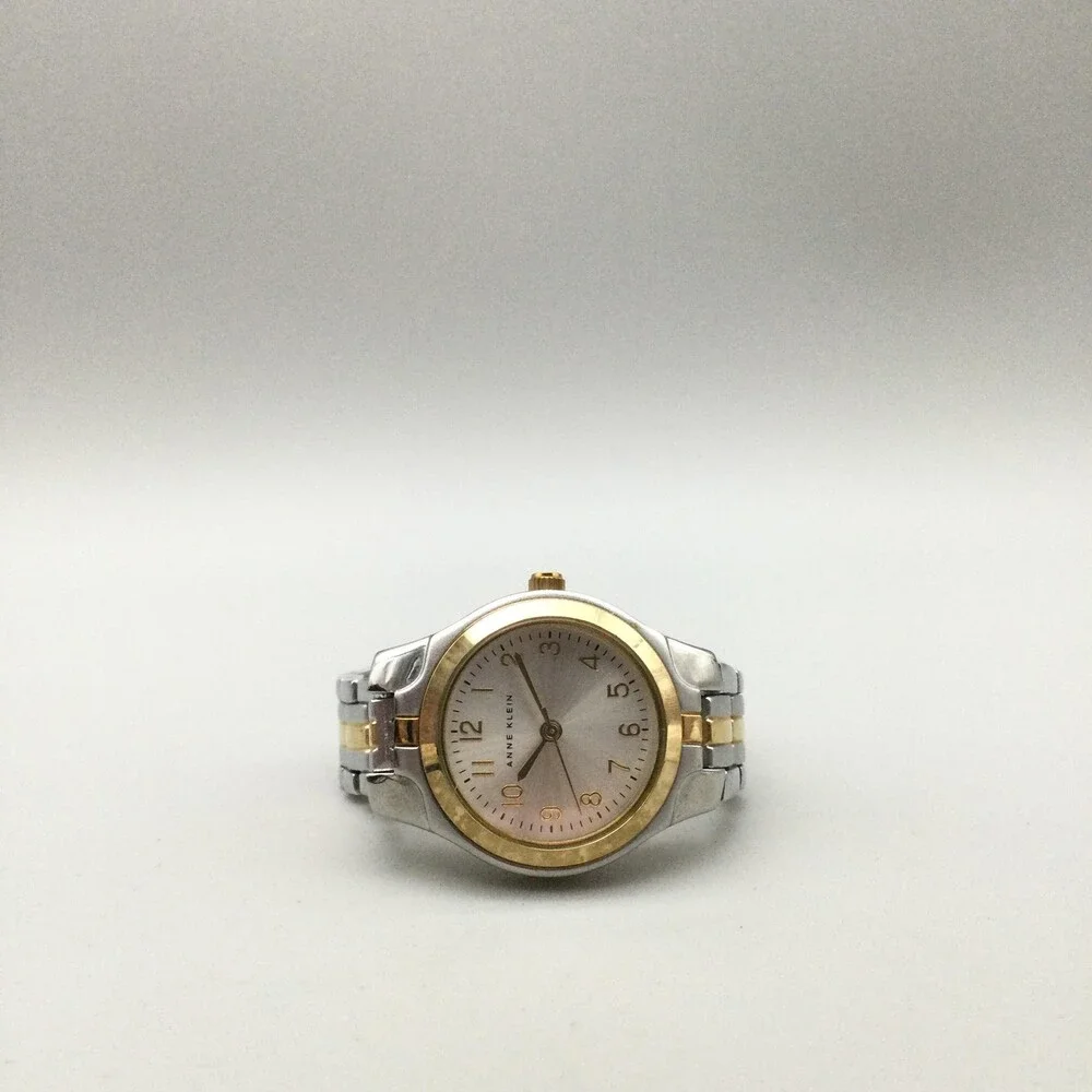Anne Klein 10/5491 Women Watch 26mm Silver Dial Two Tone Dress New Battery 6.75